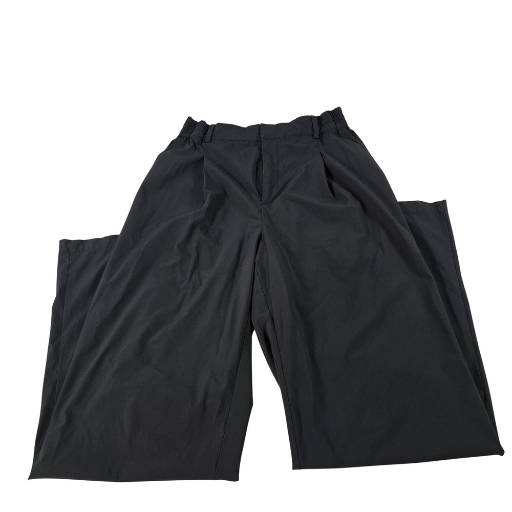 Alo Yoga Pursuit Wide Leg Trouser Pants Black W51208R Womens Small